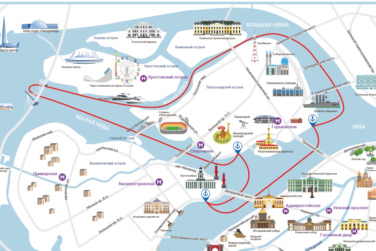 Адмиралтейская набережная 2 карта